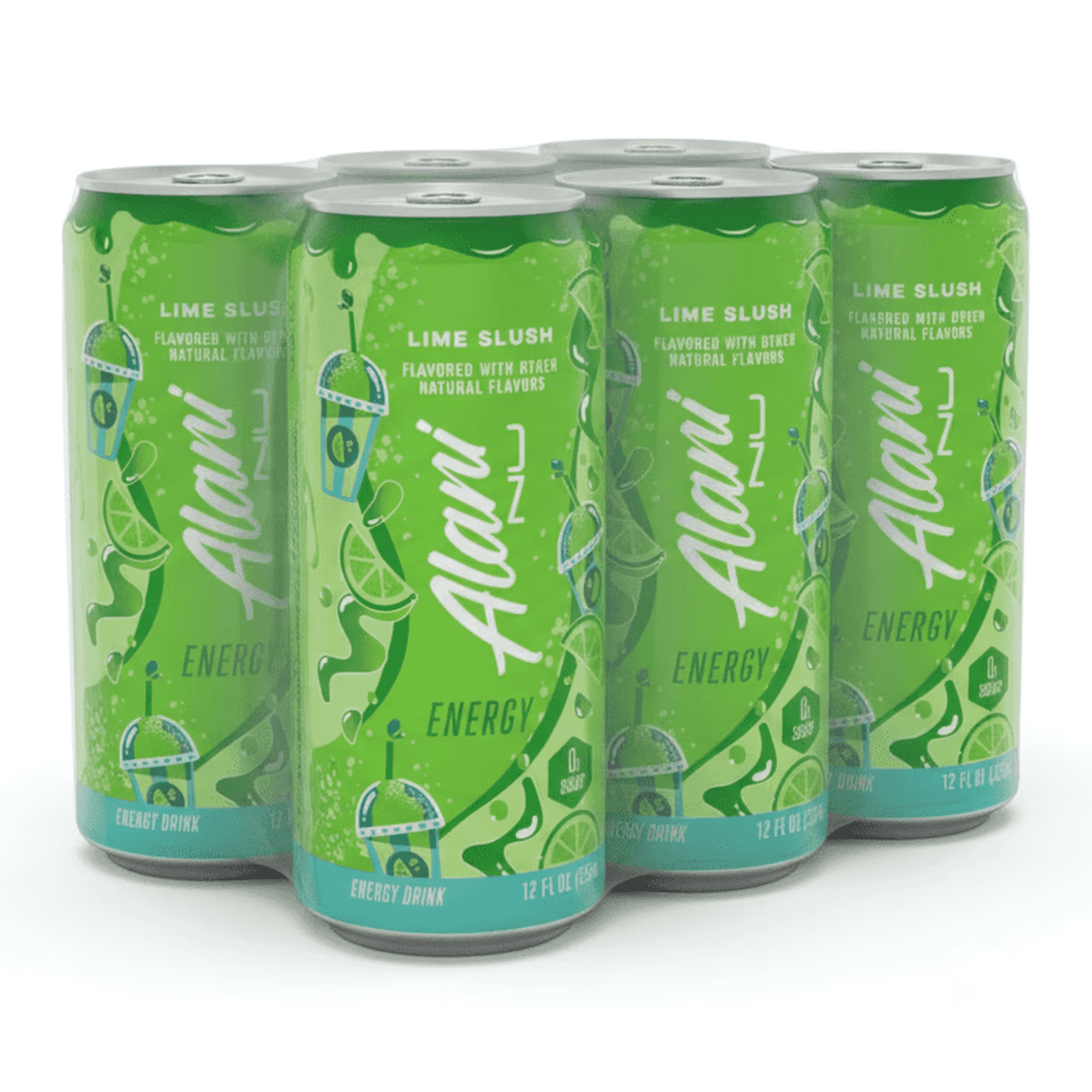 Limited Edition Lime Slush Energy Drink 6 Pack 12oz