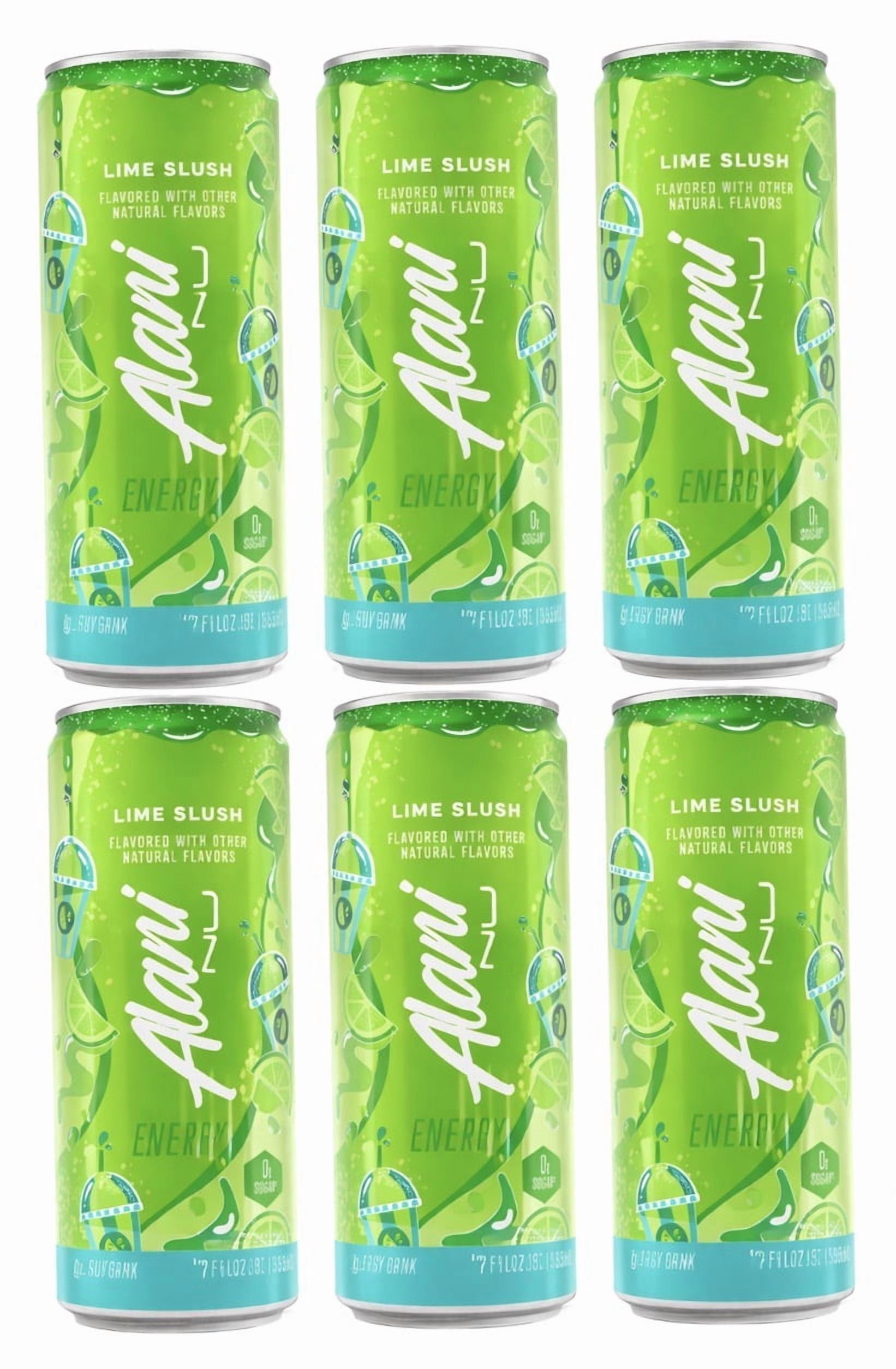 LIME SLUSH Energy Drink 6 Cans