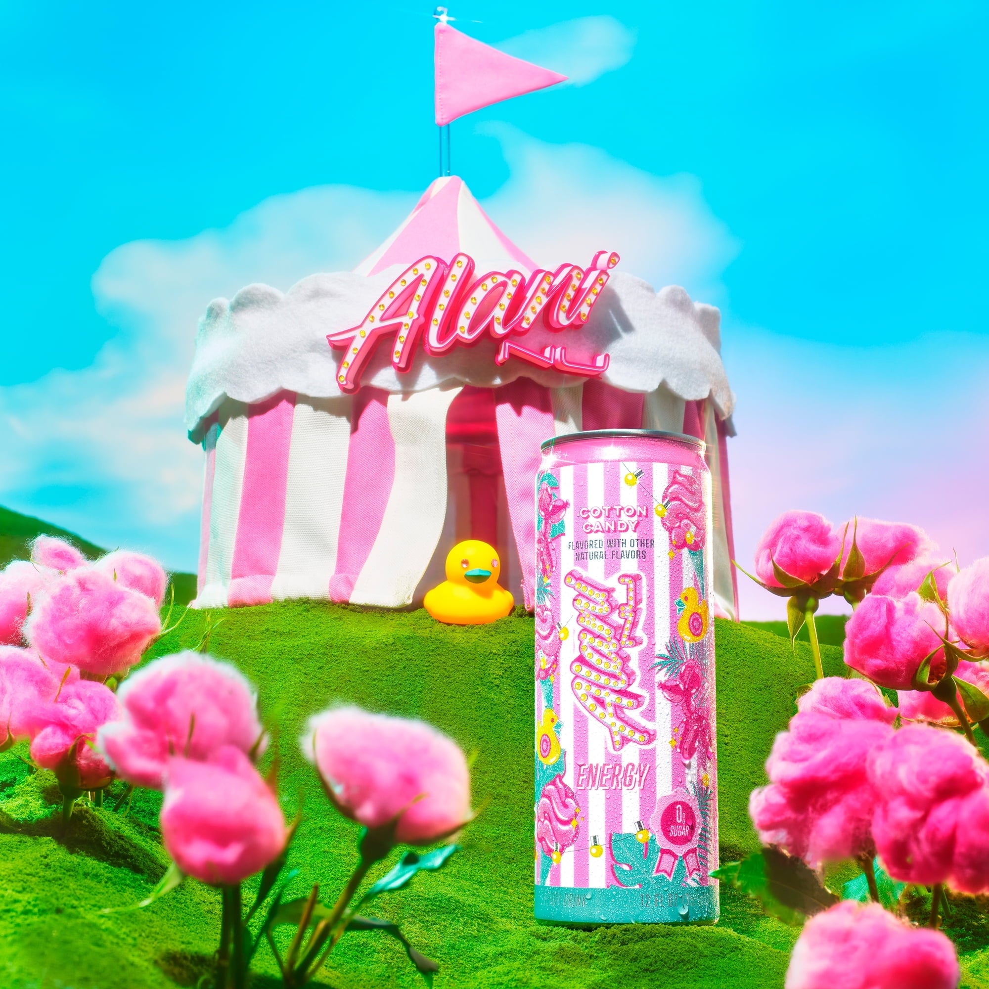 Energy Drink Cotton Candy 12oz Pack 2 cans