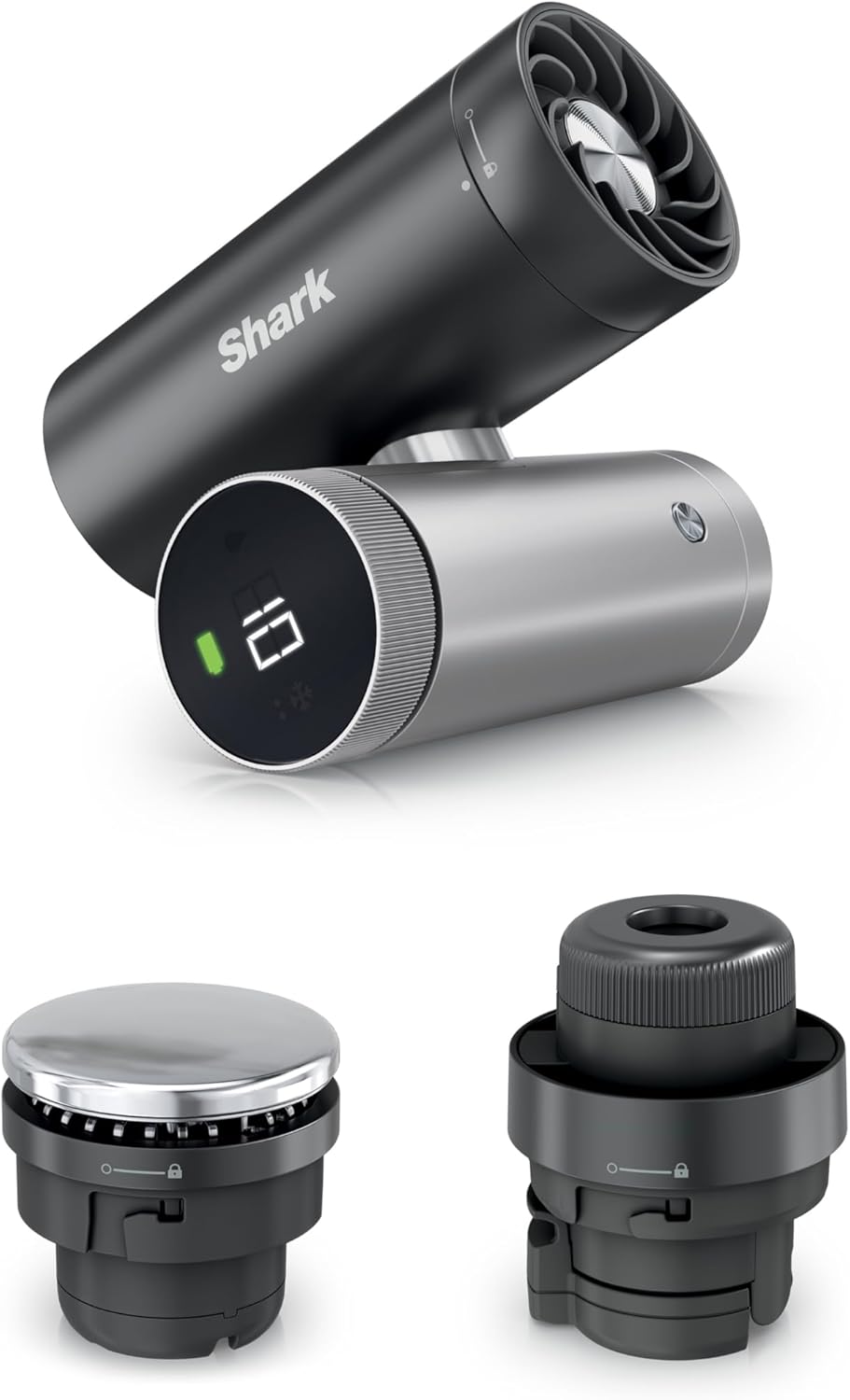 Shark ChillPill – The Only 3-in-1 Personal Cooling System with Fan, InstaChill Cooling Plate & Dry-Touch Mist – Portable, Handheld, Drops Skin Temp Up to 16°F, 10 Speeds, Carbon, FA022