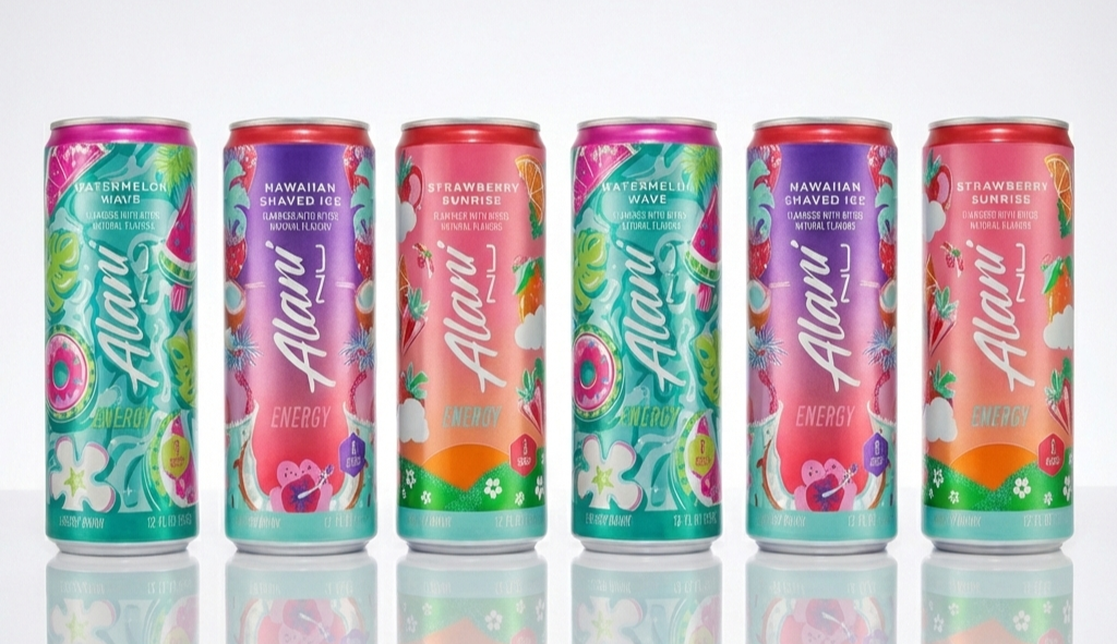 Energy Drinks Strawberry Sunrise, Watermelon Wave, Hawaian Shaved Ice Variety Pack | Sugar Free, Low Calorie Energy Drinks 6 Cans Total (12 fl oz Each) 6 Pack
