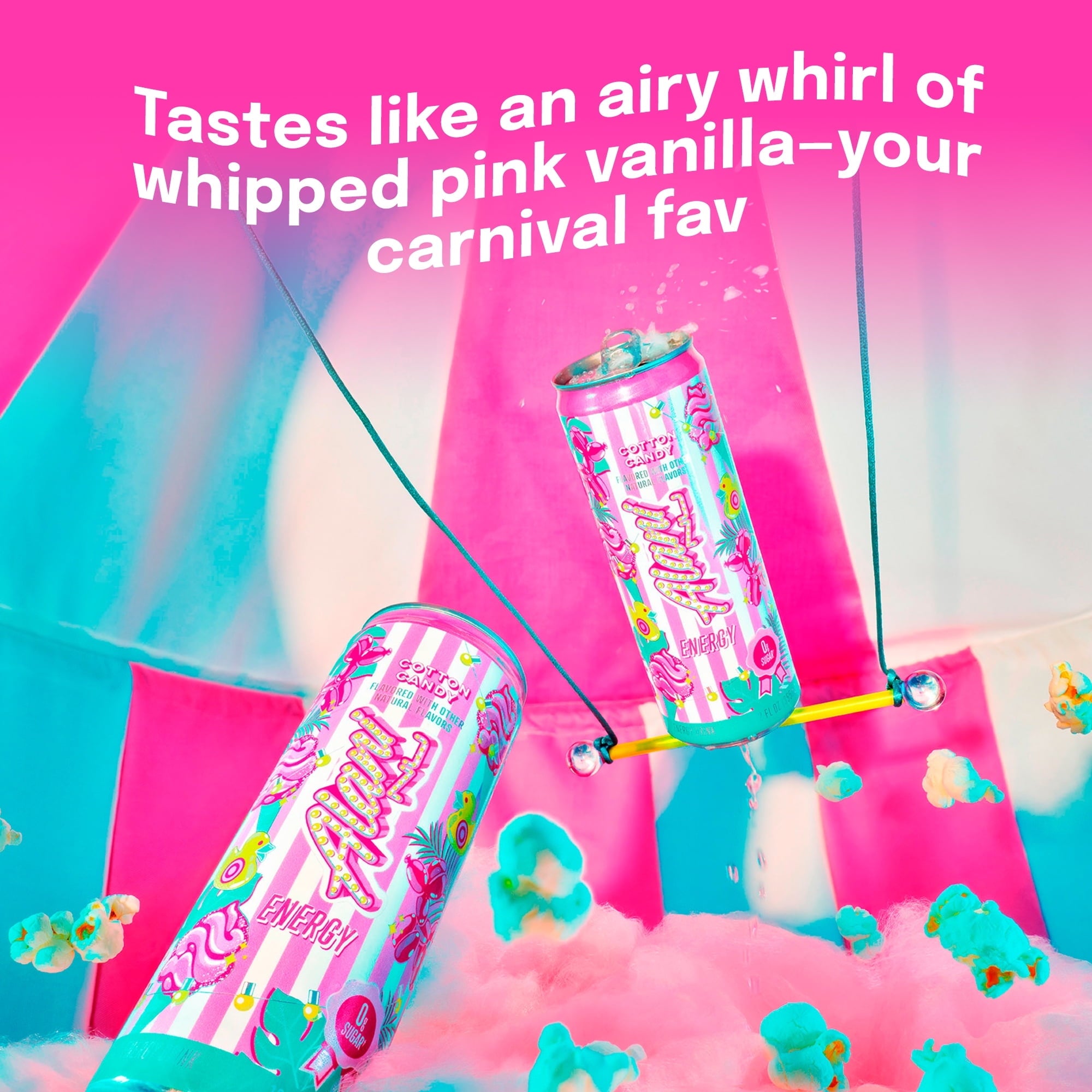 Energy Drink Cotton Candy 12oz(3 packs)
