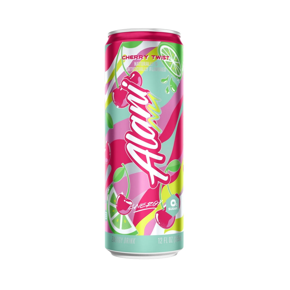 Sugar Free Energy Drink, Cherry Twist, 12 fl oz, Can, 200mg Caffeine-2Pack