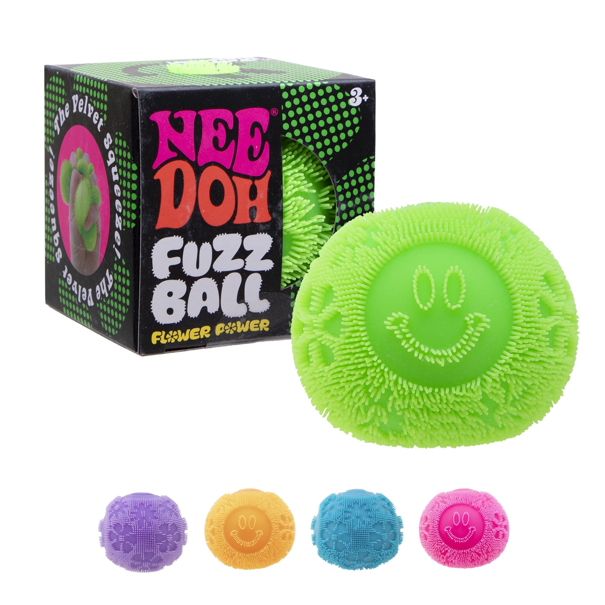 Fuzz Ball Flower Power Novelty Fidget Toy, (1 Piece, Color May Vary), Children Ages 3+