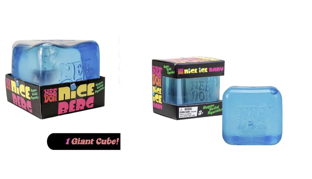 Nice berg and mini cube set - 2 piece massage stress relief ball - Random colors