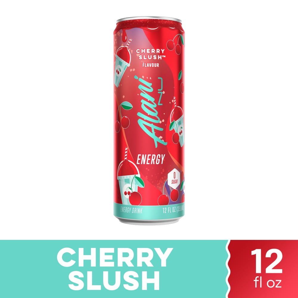 Pack of 2 NU Cherry Slush Energy Drink Can, 12 fl oz (Package May Vary)