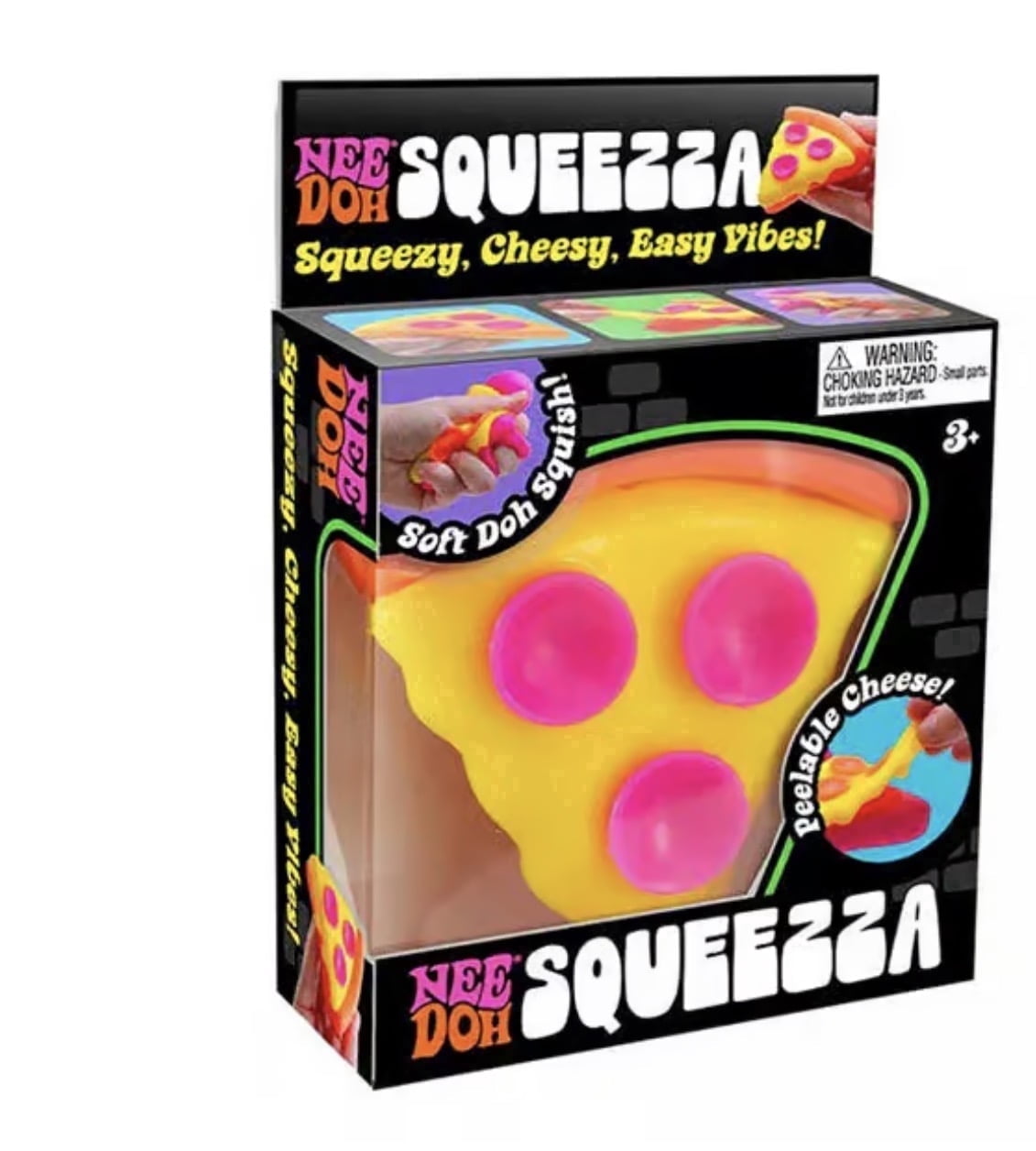 new trending nee doh squeezza pizza slice , 1 chosen at random, sensory, fidget, stress reliever