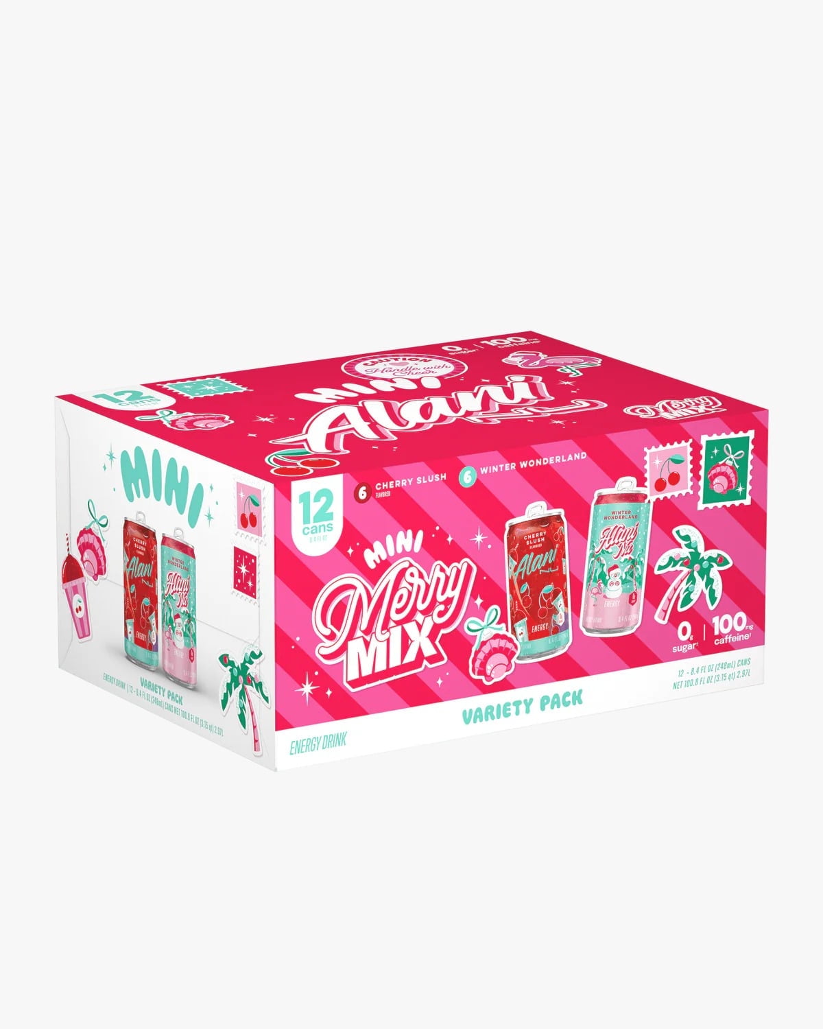 Mini Energy winter wonderland and cherry slush 08 oz 12pk