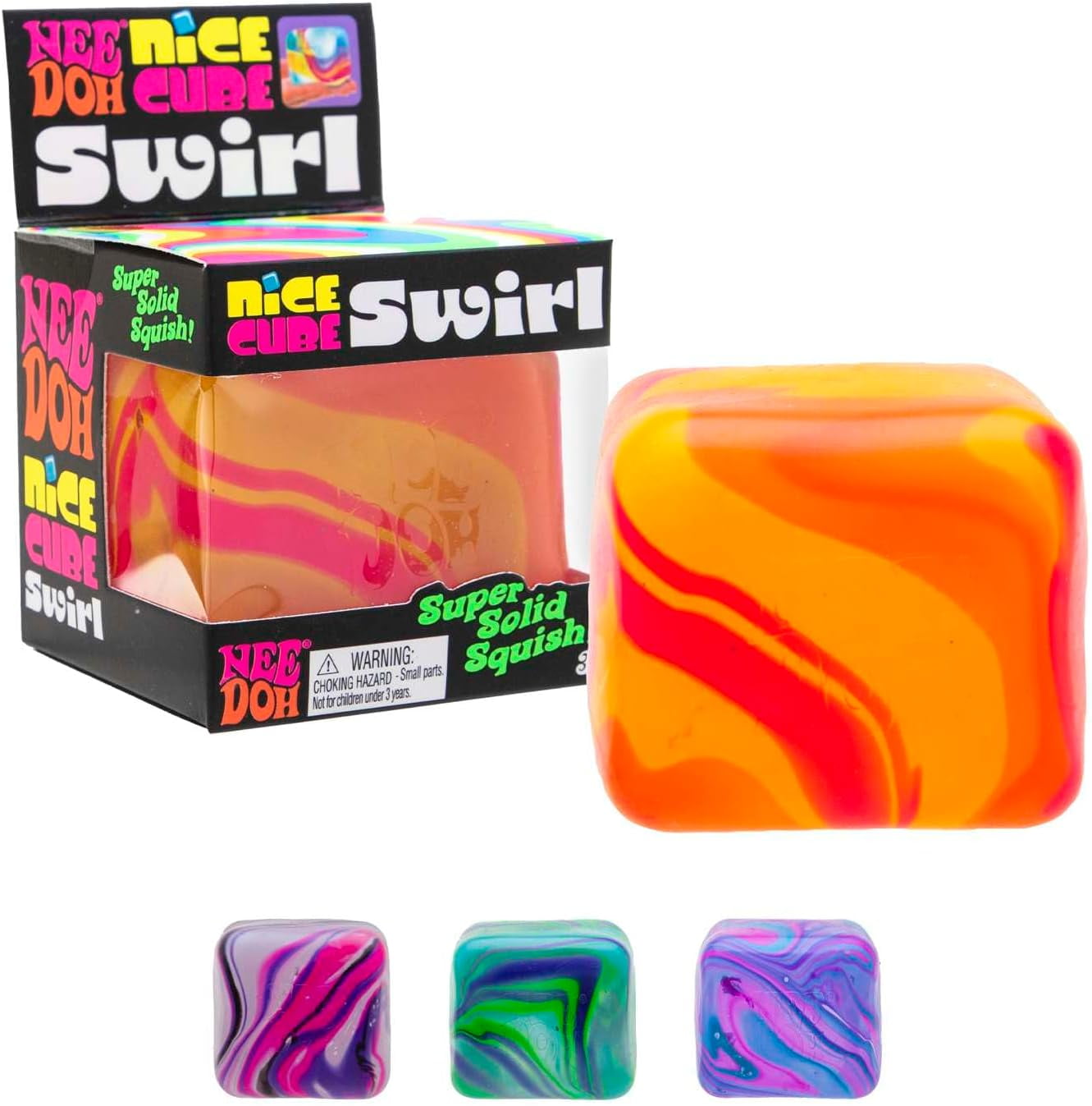 Swirl Nice Cube, Satisfying Square Shaped Sensory Toy, Colors May Vary, Children Ages 3+