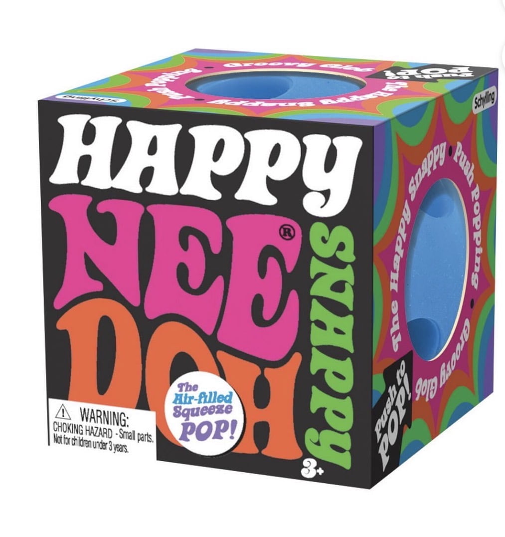 The Groovy Glob Happy Snappy Stress Ball Reliever, (1 color chosen at random)