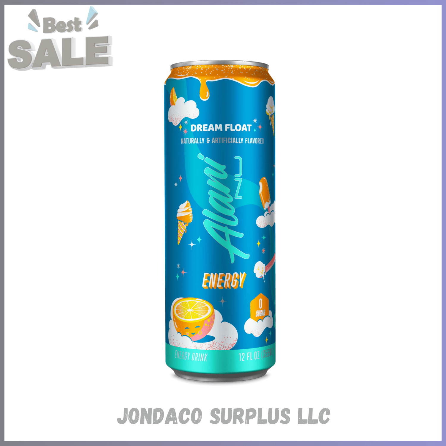 Sugar Free Energy Drink, Dream Float, 12 fl oz, Can, 200mg Caffeine