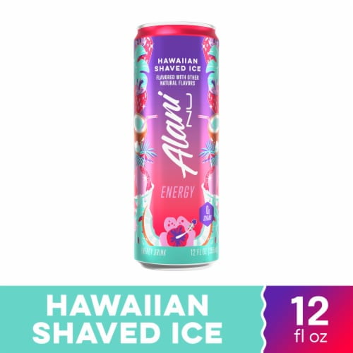 Zero Sugar Hawaiian Shaved Ice Energy Drink Can 12 fl oz - Pack of 2