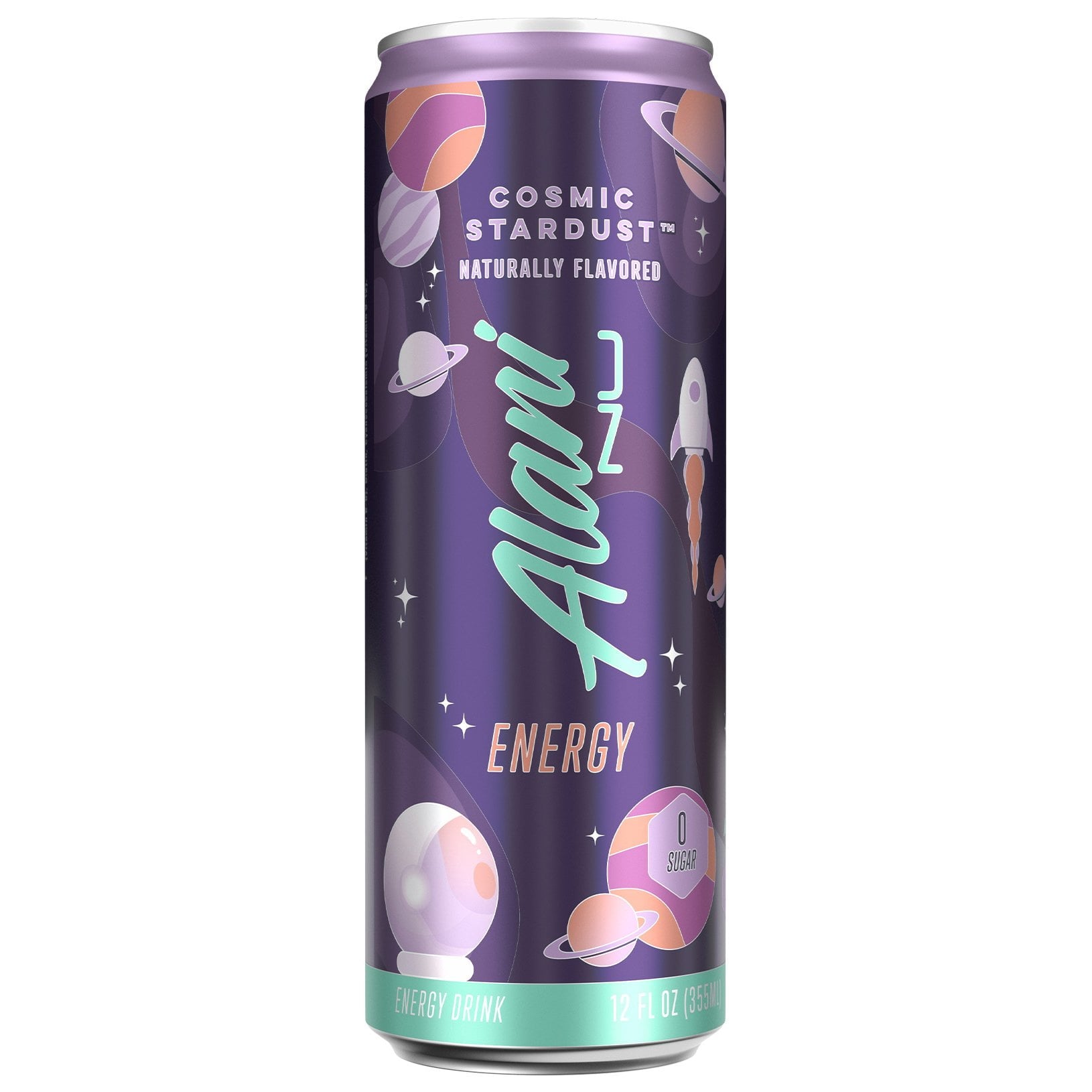 Pack of 2 Nu Zero Sugar Energy Drink - Cosmic Stardust, 12 oz (Package May Vary)
