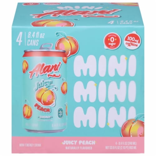 2X - NU Juicy Peach Zero Sugar Mini Energy Drink Cans