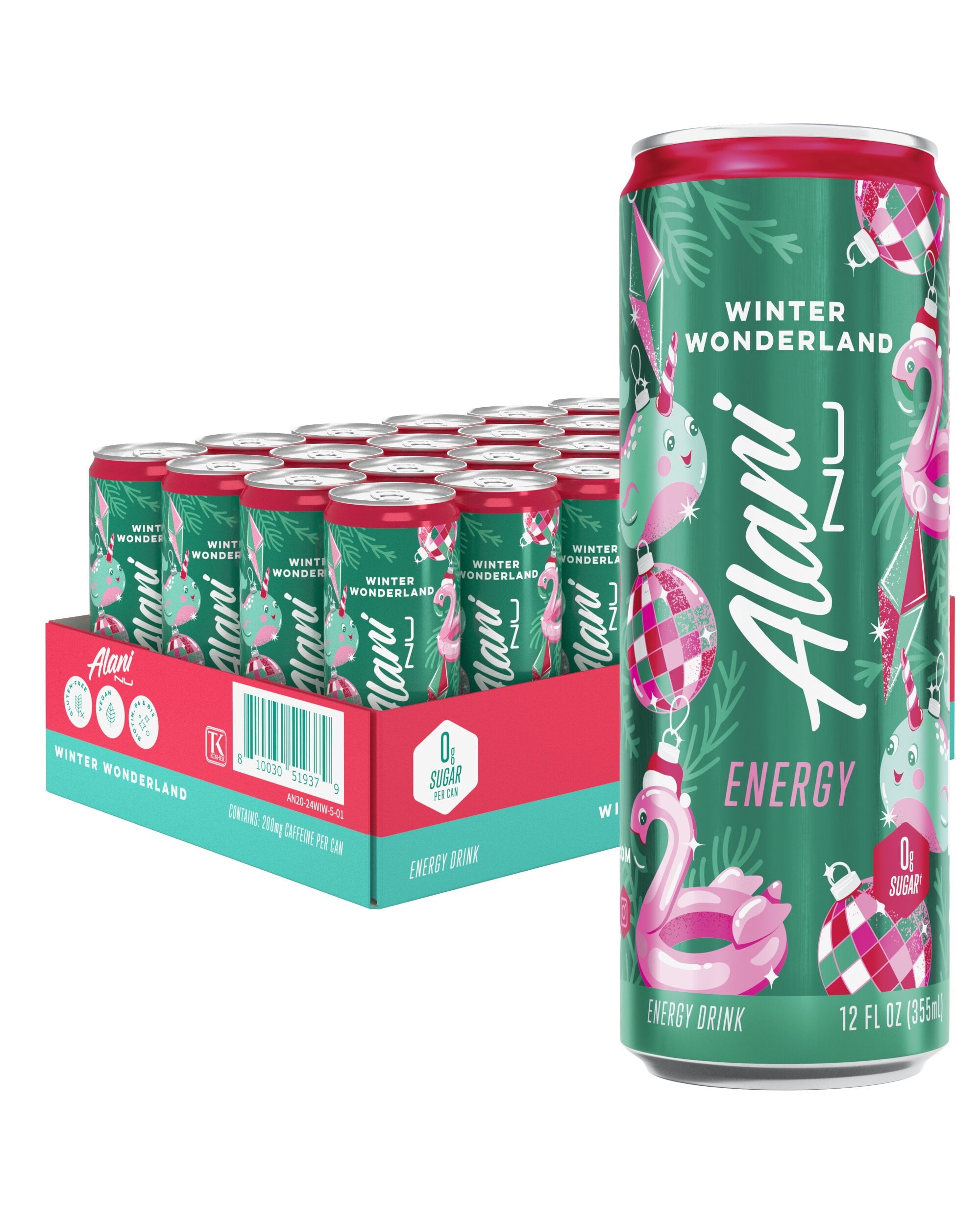 Energy Drink Winter Wonderland 12oz, 24pk (24 12oz Cans)