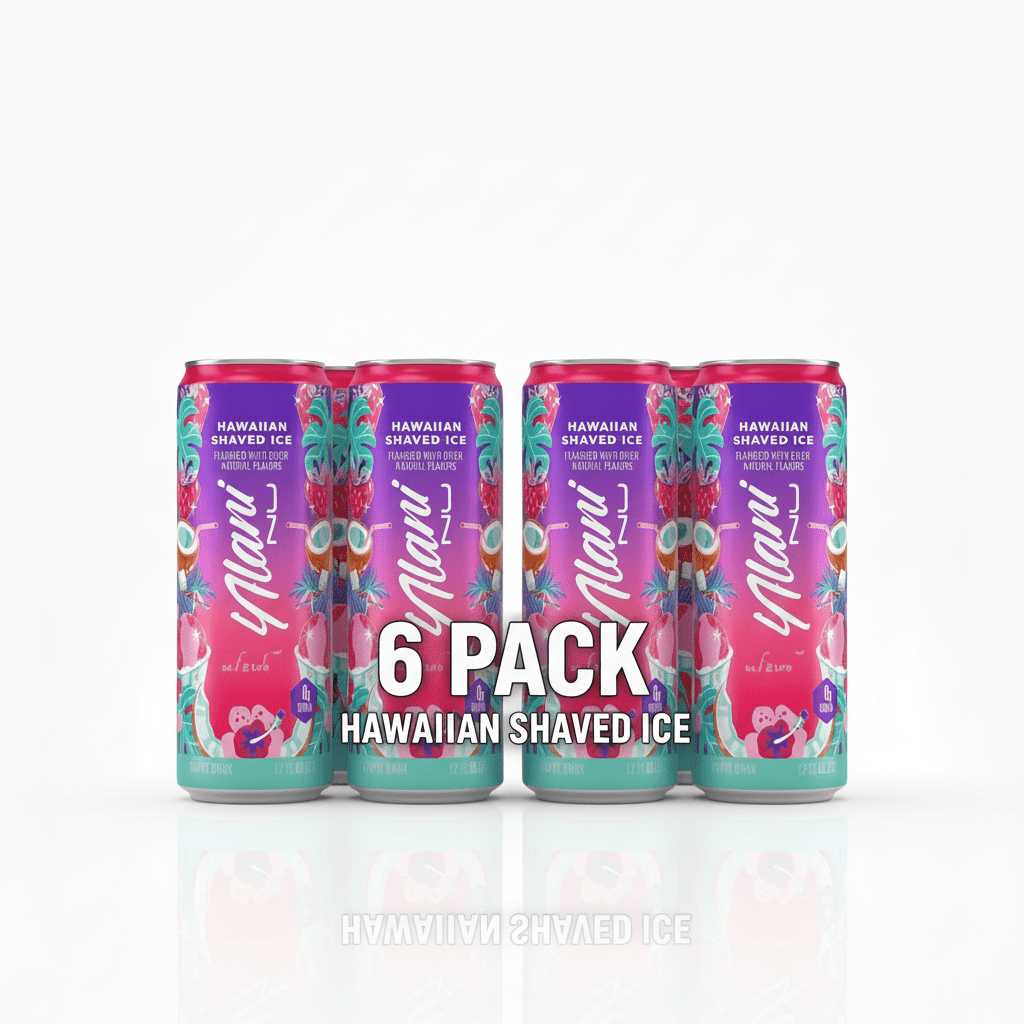 Sugar Free Energy Drink, Hawaiian Shaved Ice, 12 fl oz, 6 Pack, Cans, 200mg Caffeine