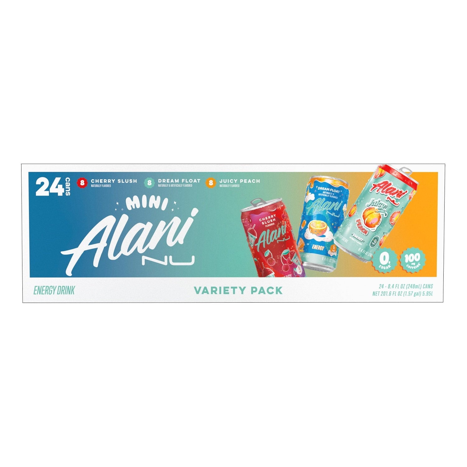 Energy Mini's, Variety Pack, 8.4 Fluid Ounce (Pack of 24)