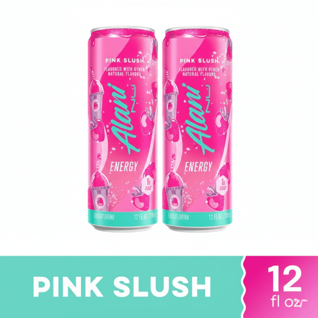 Zero Sugar Pink Slush Energy Drink Can (2pack)