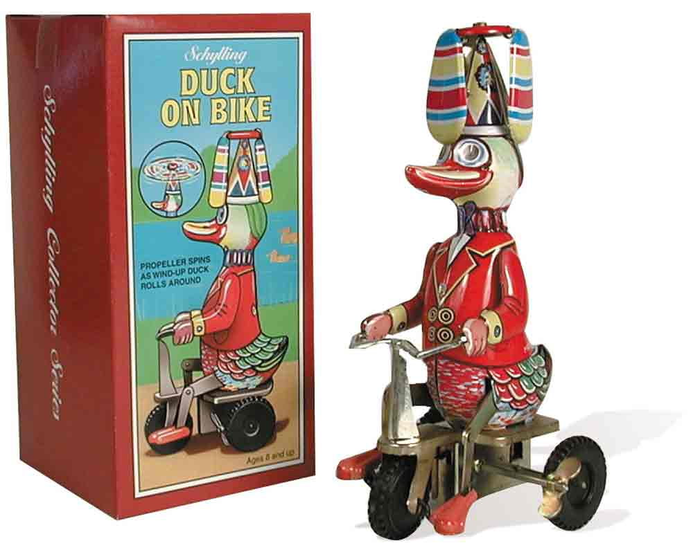 Wind-up Duck On Bike