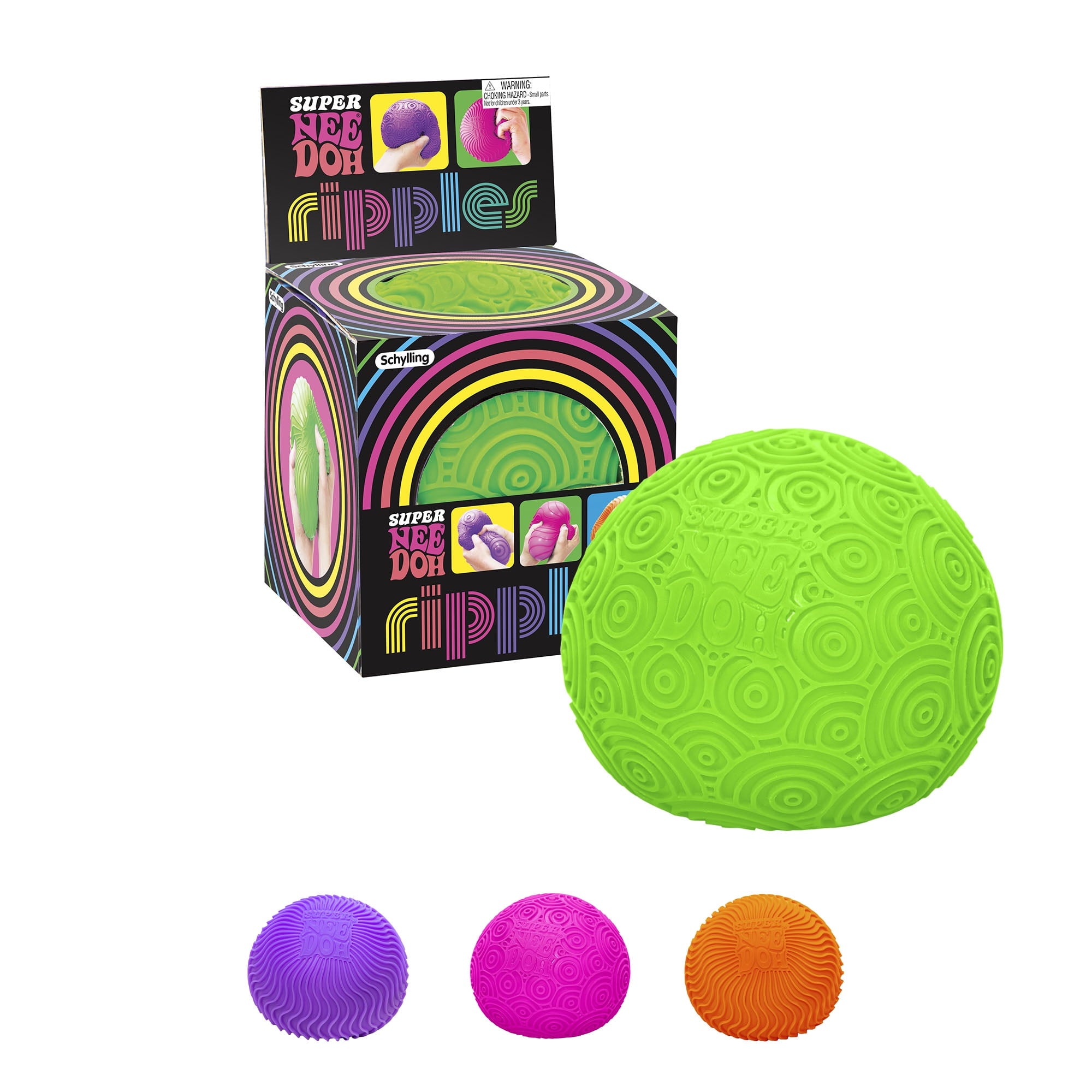 Super Ripples Fidget Ball - Rubber, Novelty Toy, (1 Piece, Color May Vary), Children Ages 3+
