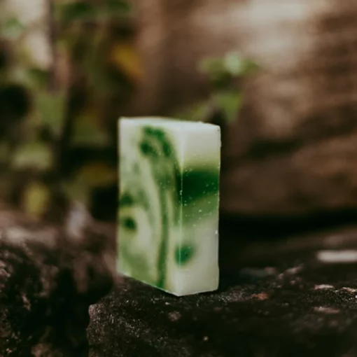 Organic Lemongrass & Tea Tree Handmade Soap Bar – 100g - Image 3