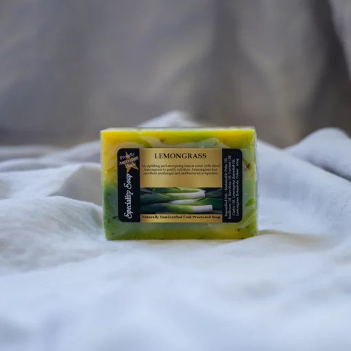 Organic Lemongrass Handmade Soap Bar – 100g - Image 2
