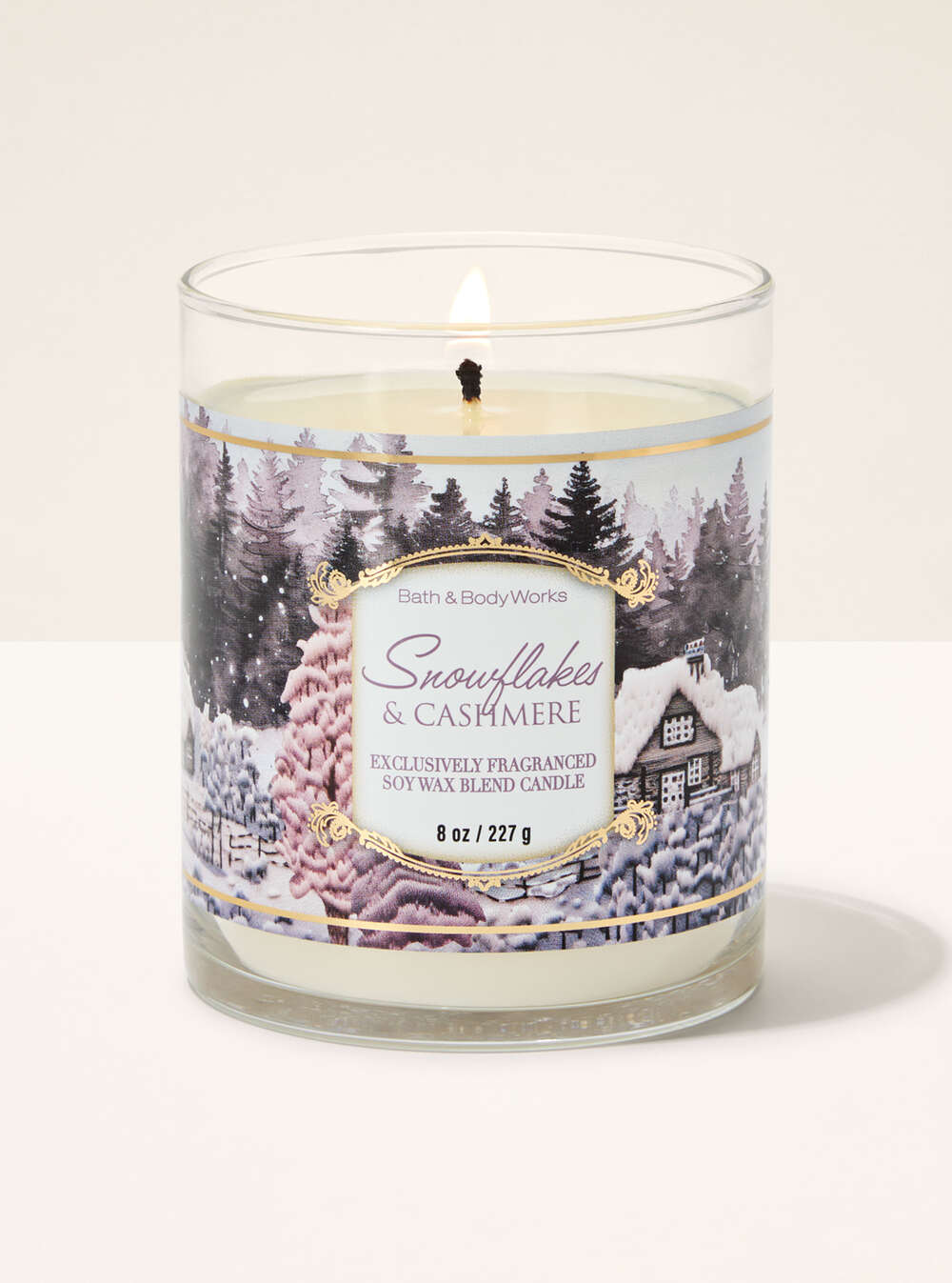 Snowflakes & Cashmere Single Wick Candle