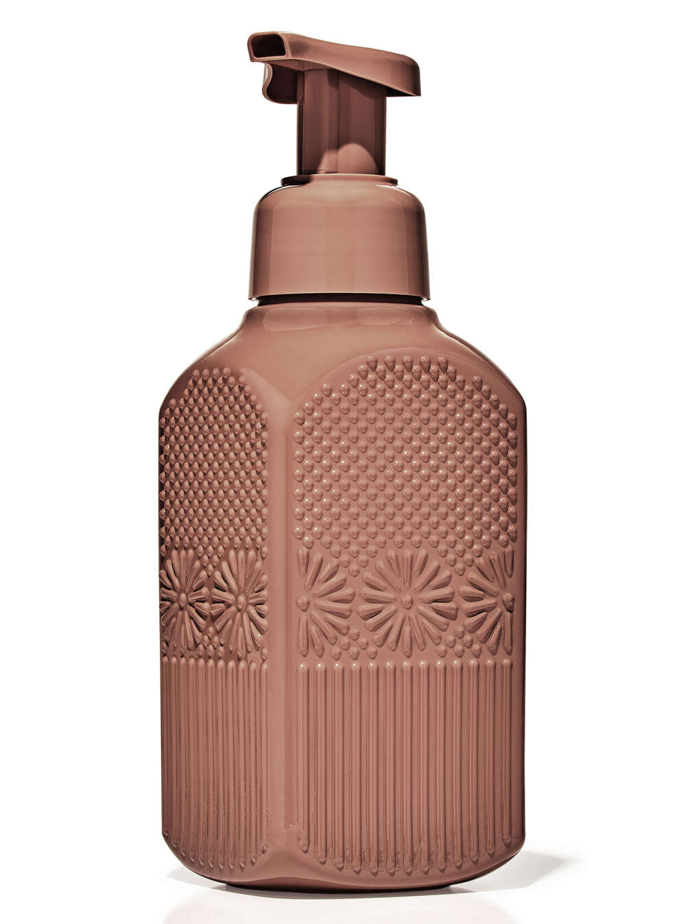 Tan Floral Gentle & Clean Foaming Hand Soap Dispenser