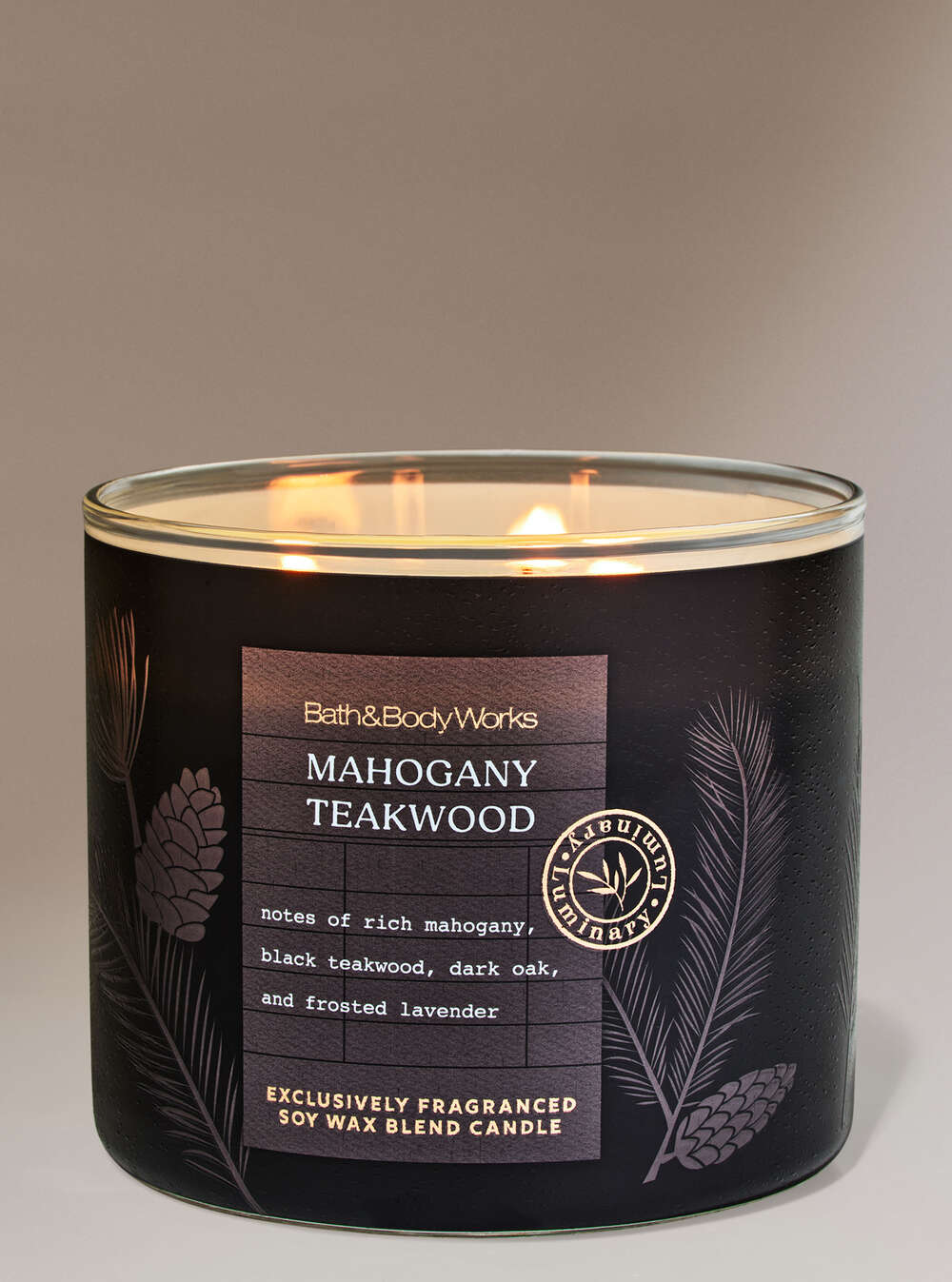 Mahogany Teakwood 3-Wick Candle