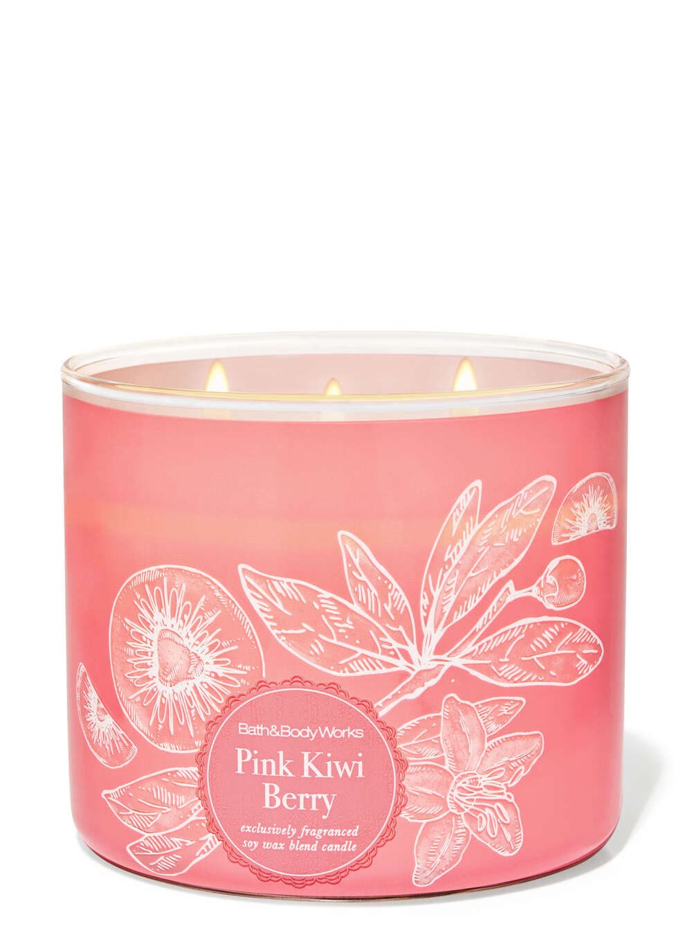 Pink Kiwi Berry 3-Wick Candle