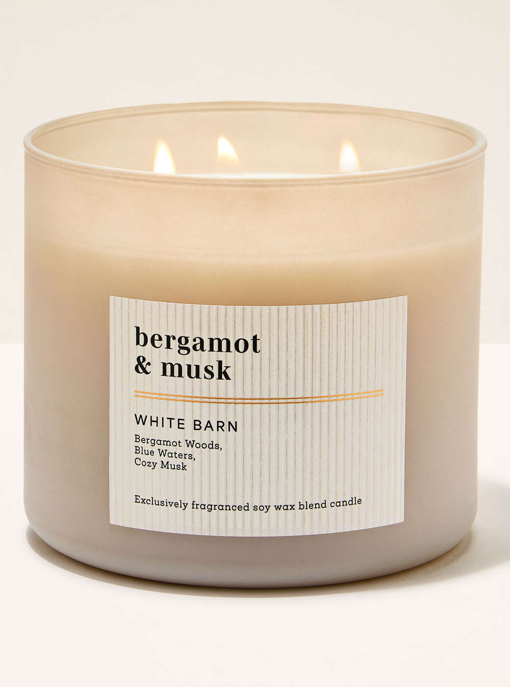 Bergamot & Musk 3-Wick Candle
