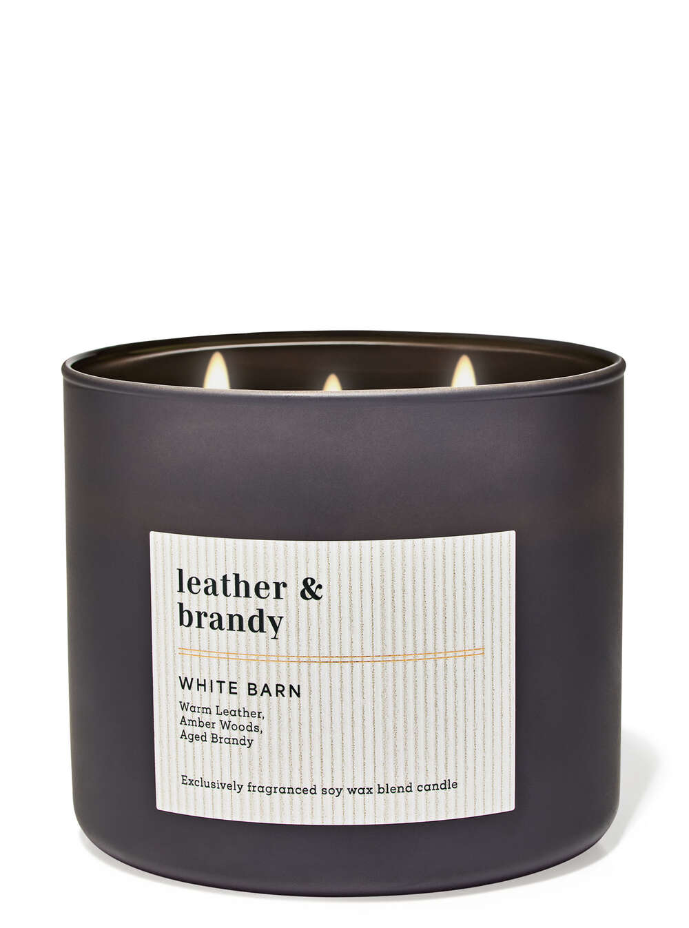 Leather & Brandy 3-Wick Candle