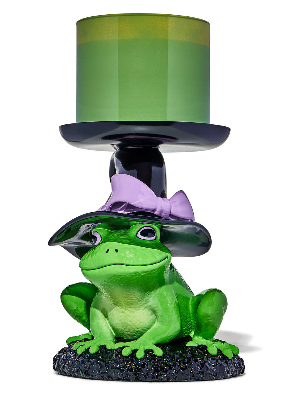 Magical Frog Pedestal 3-Wick Candle Holder