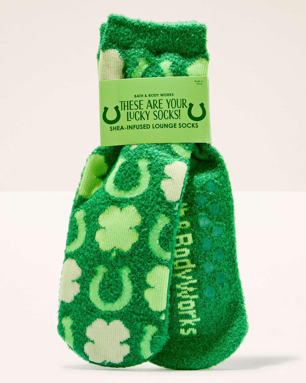 Lucky St. Patty's Day Shea-Infused Lounge Socks