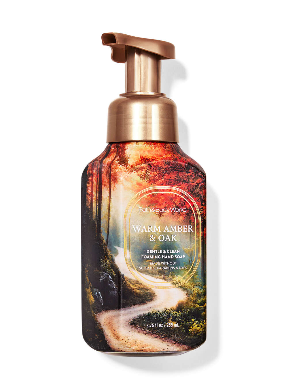 Warm Amber & Oak Gentle & Clean Foaming Hand Soap