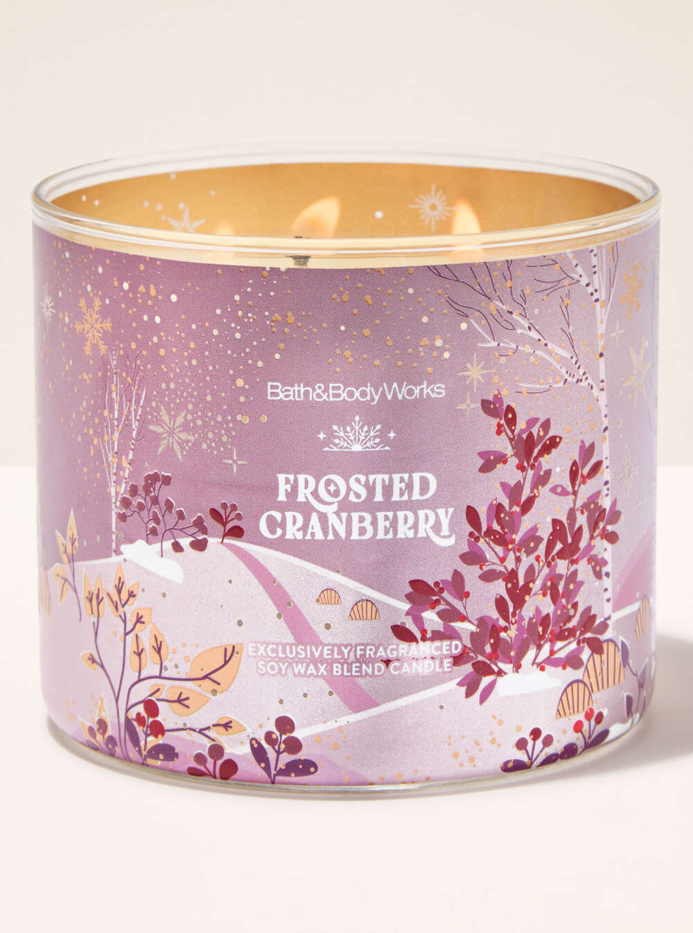 Frosted Cranberry 3-Wick Candle
