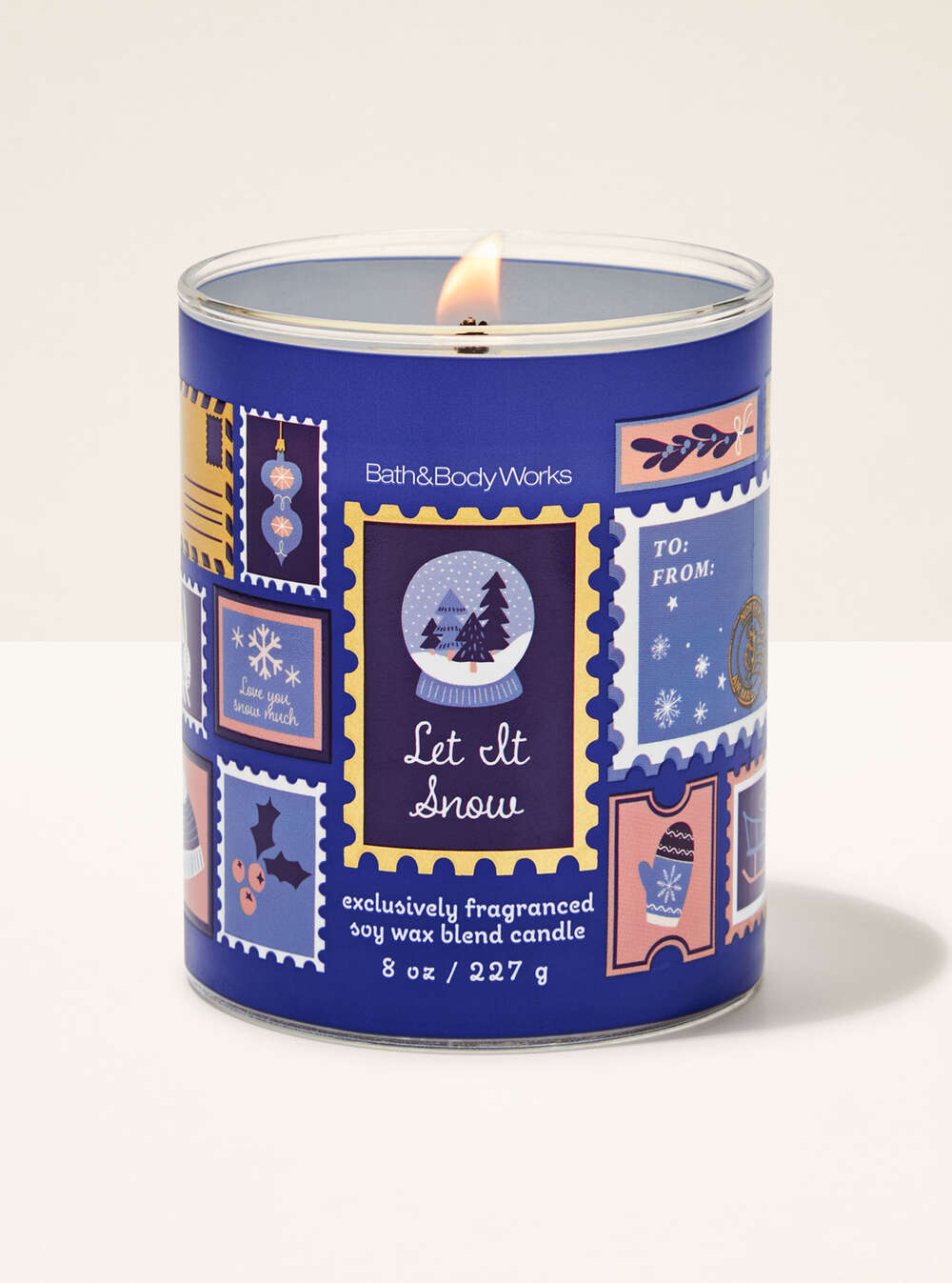 Let It Snow Single Wick Candle