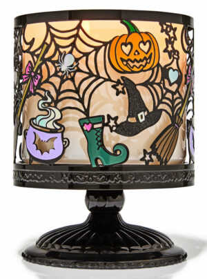 Witch's Halloween 3-Wick Candle Holder