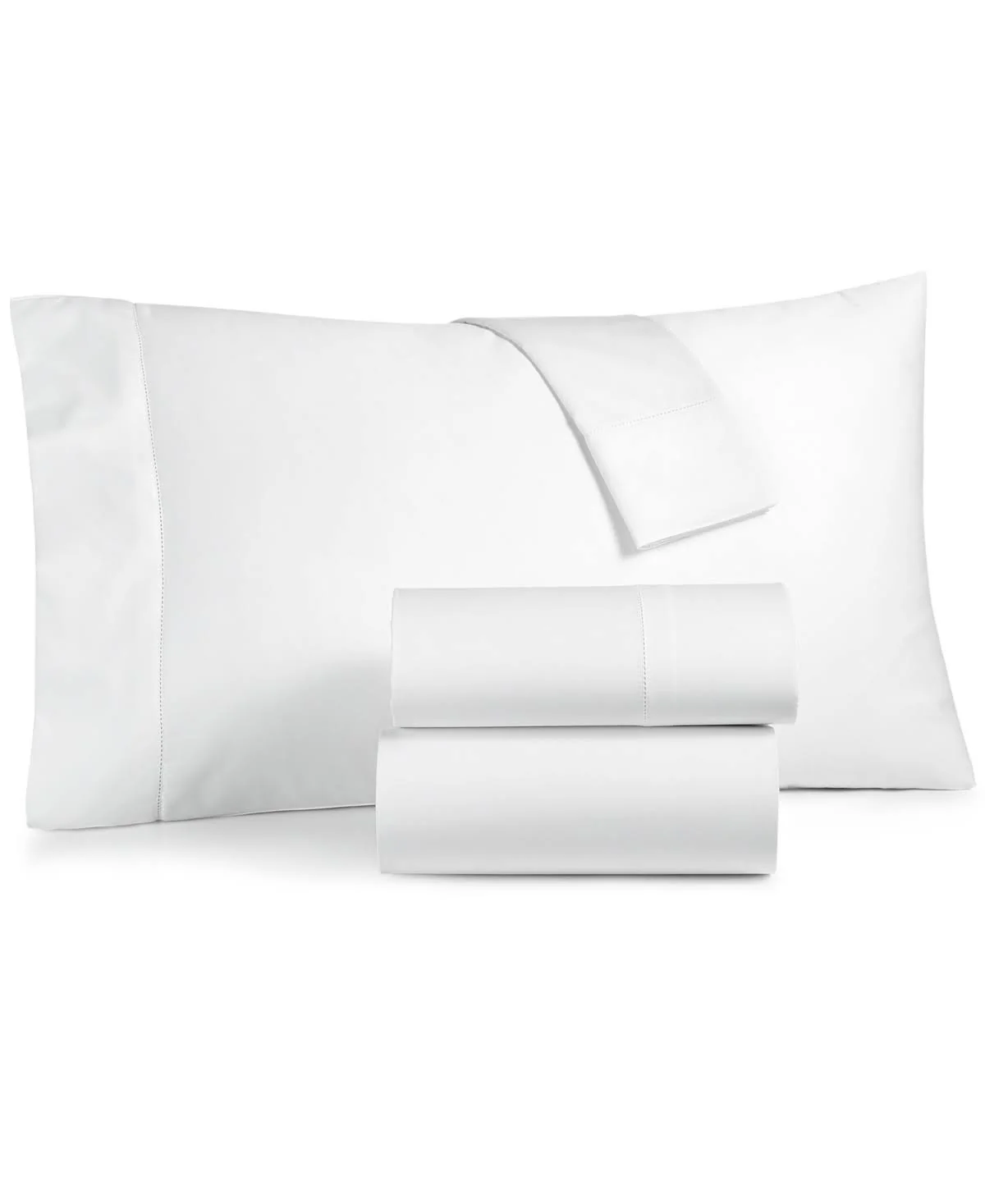 Charter Club Damask 550 TC 100% Supima Cotton Queen Sheet Set, White