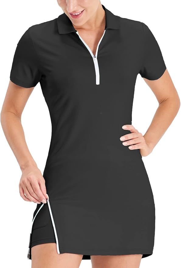 Black Workout Athletic Dress TH20