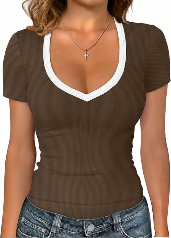 Brown Choco Short Sleeve Shirts TH43