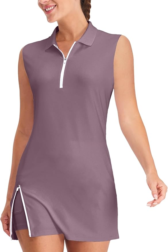 Mauve Workout Athletic Dress TH21