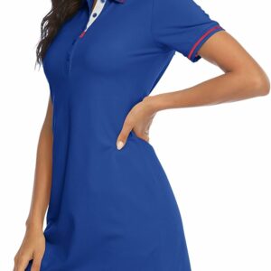 Sapphire Blue Athletic Polo Golf Dress TH23