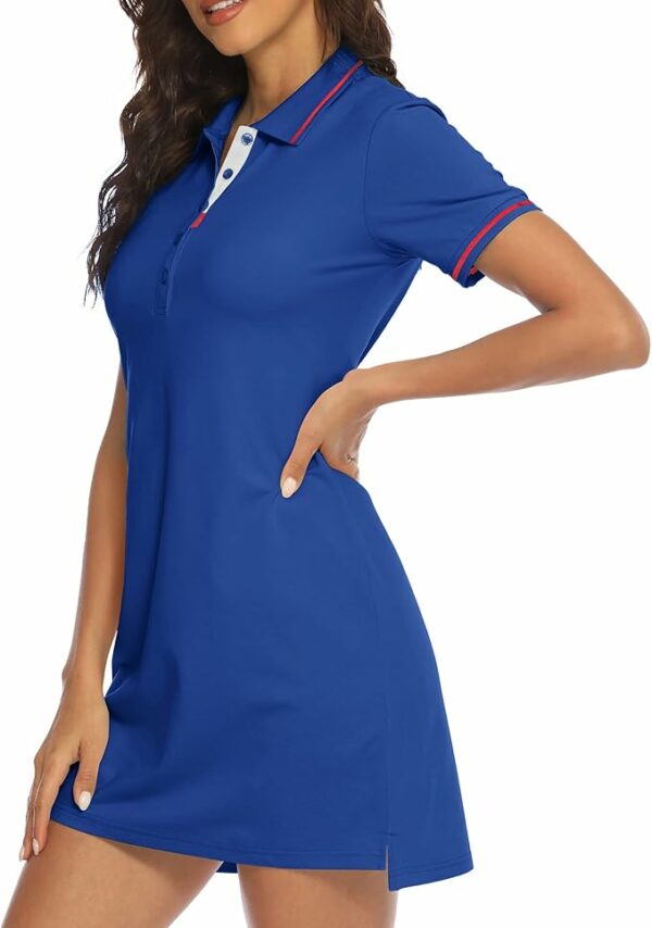 Sapphire Blue Athletic Polo Golf Dress TH23