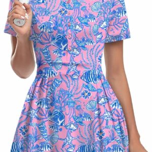 Workout Athletic Pleated Dress TH27